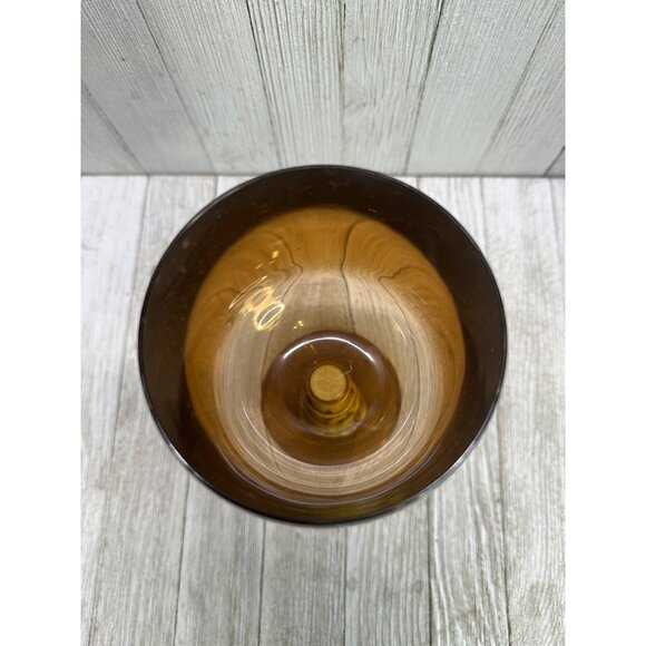 Vtg Tiki Bar Wine Goblets Acrylic Tree Bamboo Style Stem Cocktail Glasses Set 4 - Picture 4 of 7